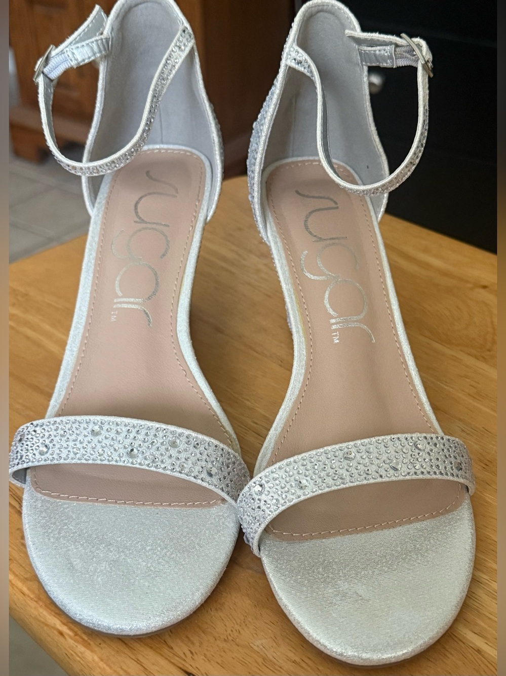 Sugar Ladies glimmer wedge heels